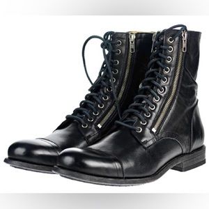 Frye Tyler double-zip boots black 7